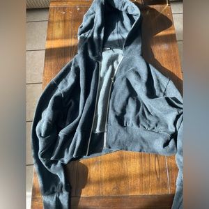 Fashion Nova Cropped Zip Up Jacket (Size 1XL)